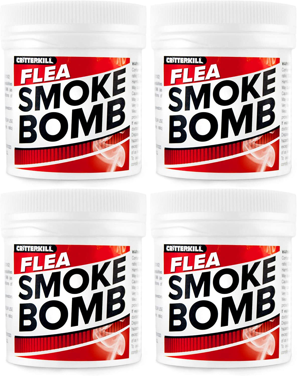 CritterKill Professional Strength 15g Flea Smoke Bomb Fogger Fumigator Smoke | Kills Fleas (4)