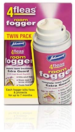 Johnson's Vet 4 Fleas Room Fogger Spray Twin Pack