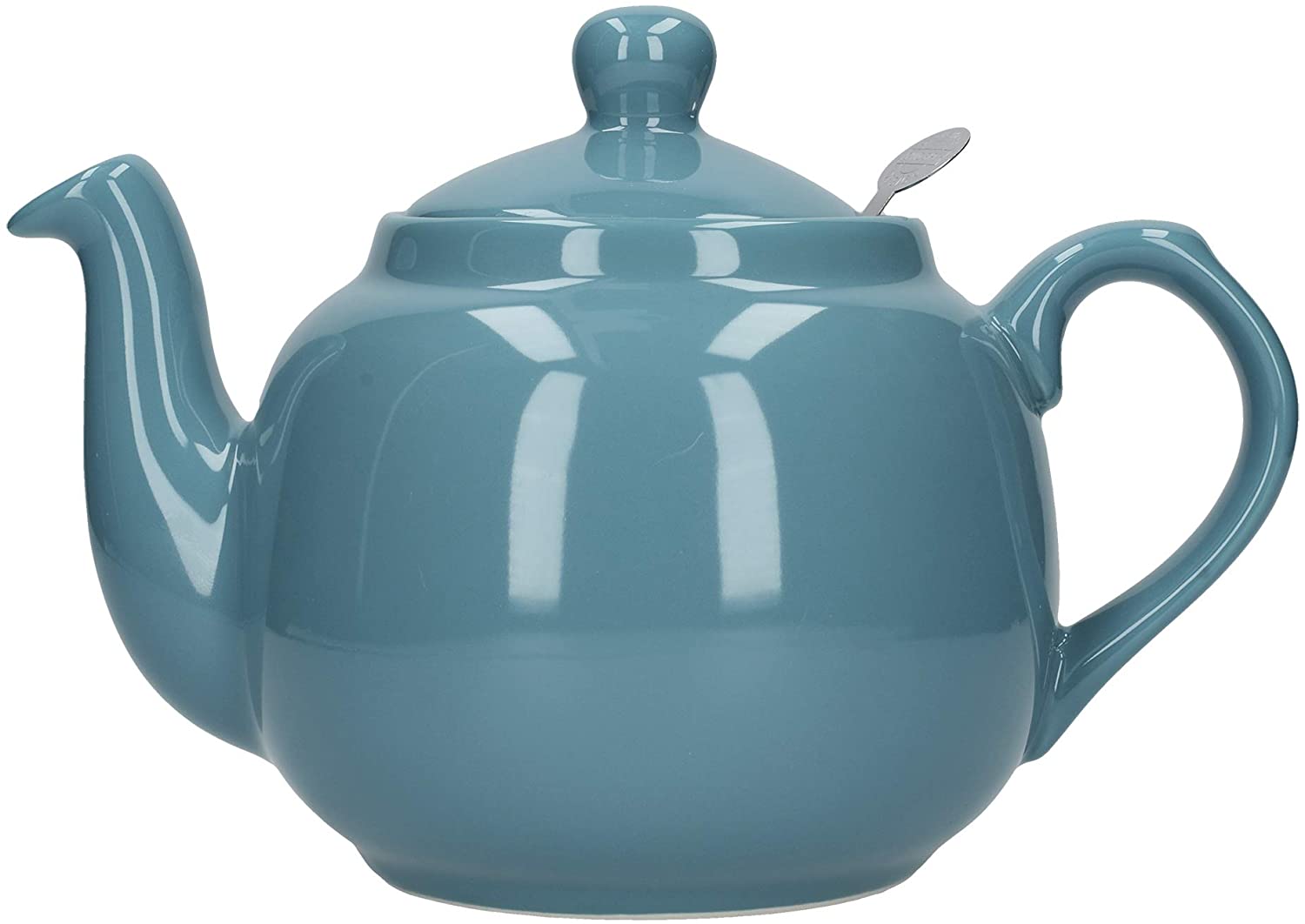 London Pottery Farmhouse Loose Leaf Teapot with Infuser, Ceramic, Aqua, 4 Cup (1.2 Litre)