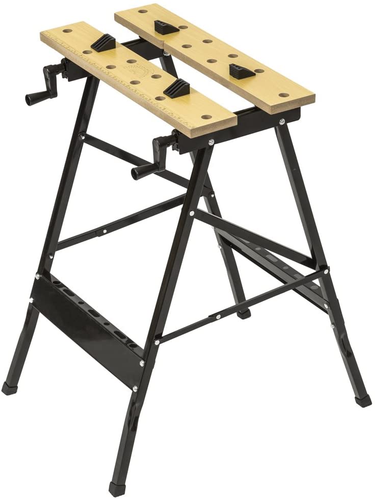  TecTake Workbench Frame Flip Table with Vice