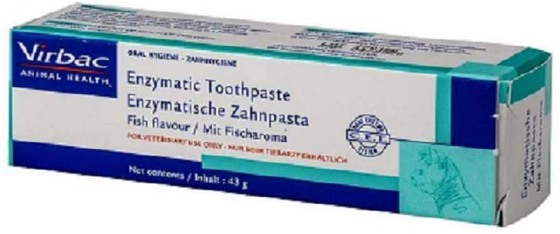 Virbac Enzymatic Toothpaste Fish Flavour 43g Roll over image to zoom in Virbac Enzymatic Toothpaste Fish Flavour 43g