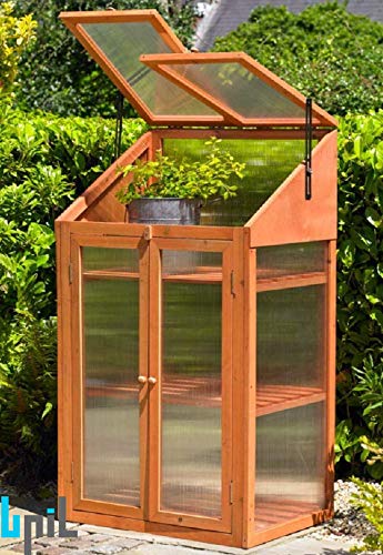 BPIL Natural Wooden Polycarbonate Greenhouse