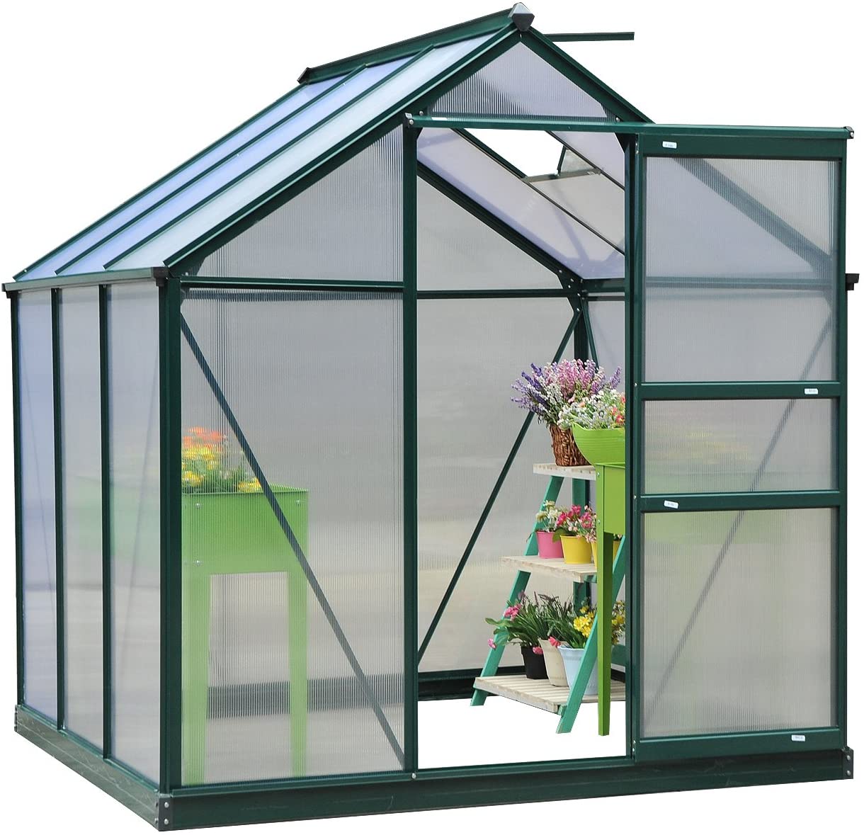 Outsunny Clear Polycarbonate Greenhouse
