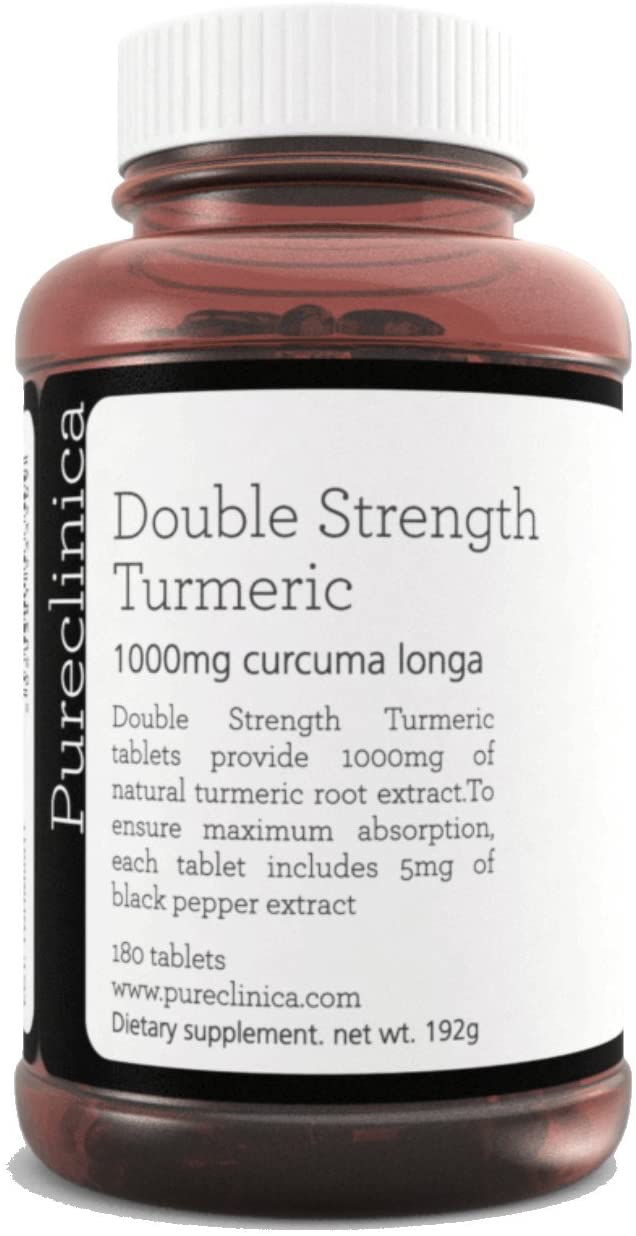 Double Strength Turmeric - Massive 1000mg x 180 tablets