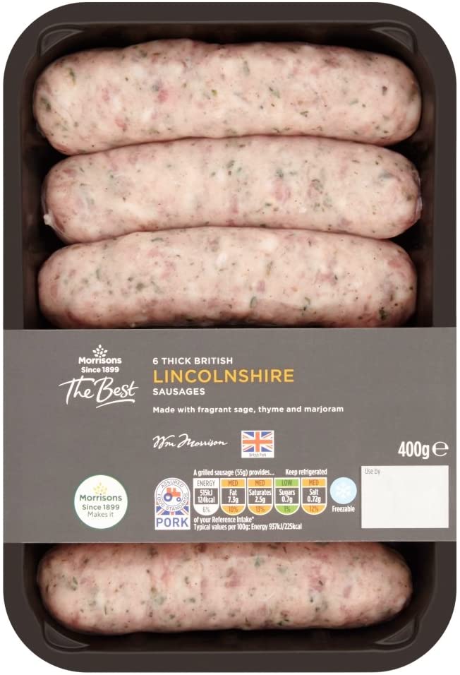 Morrisons The Best Lincolnshire Thick Sausages
